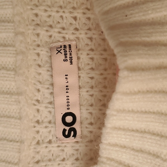 SO Striped Knit Crewneck Sweater XL - Picture 2 of 5